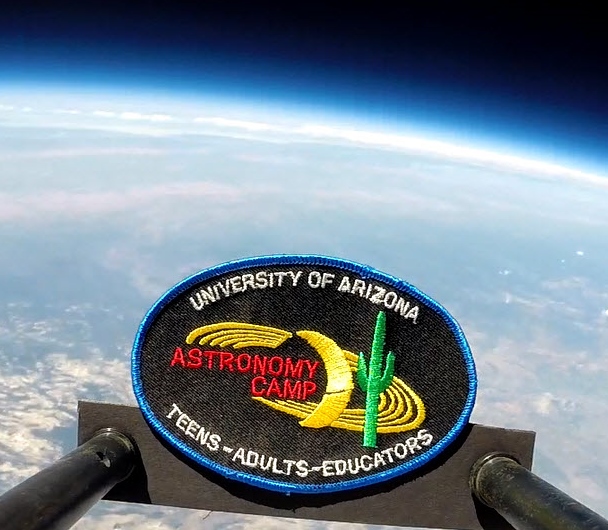 Astronomy Camp patch flies to 103,000 feet. Astronomy Camp 2016: Continuing to inspire through authentic exploration.