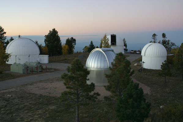 Telescope panorama at the summit of Mt. Lemmon.